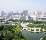 Downtown view of Xian, China